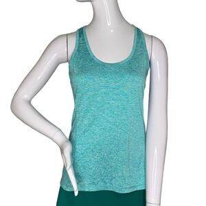 icyzone Athletic Tank Top Racer Back Marled Green Size S